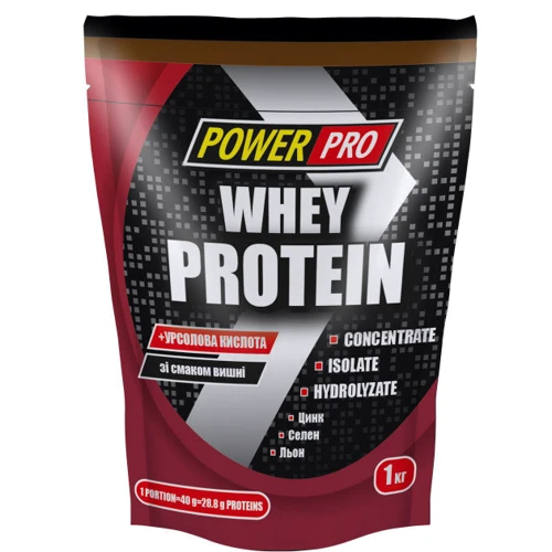 Протеин Power Pro Whey Protein 1000 g /25 servings/ Вишня