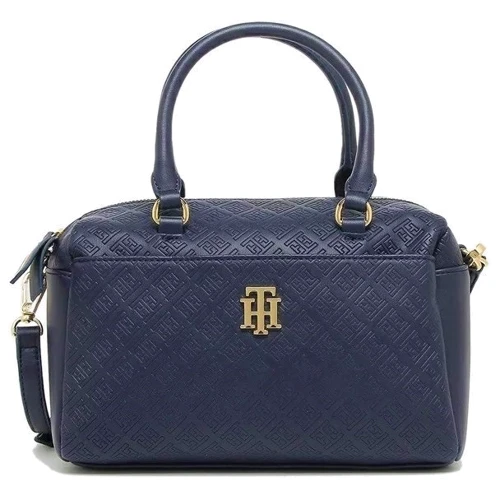 Женская сумка саквояж Tommy Hilfiger темно-синяя (883849530224)