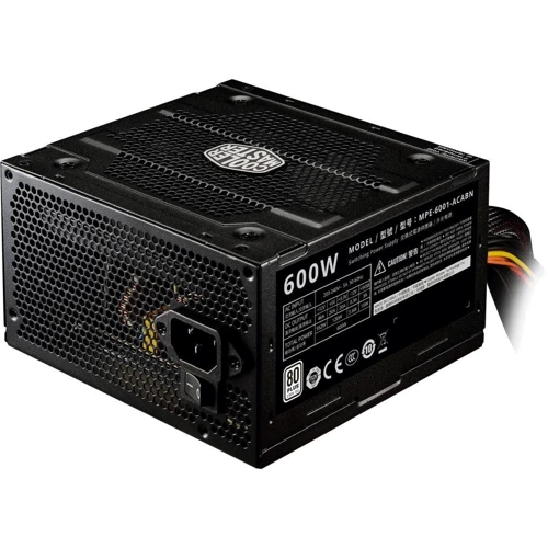 Блок питания Cooler Master Elite V4 600W (MPE-6001-ACABN-EU): КПД, % 85
