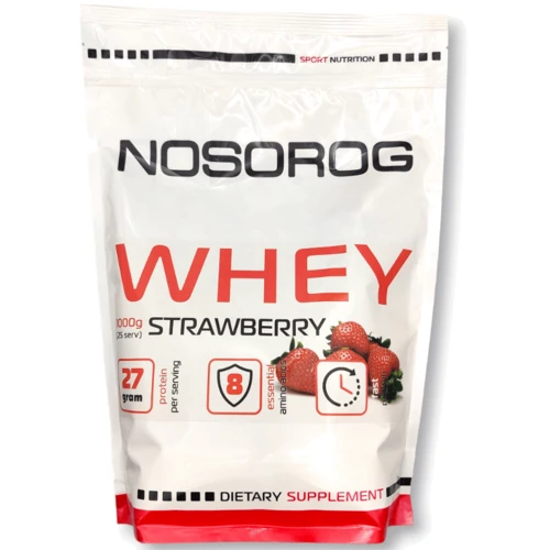 Протеин Nosorog Nutrition Whey 1000 g / 25 servings / Strawberry