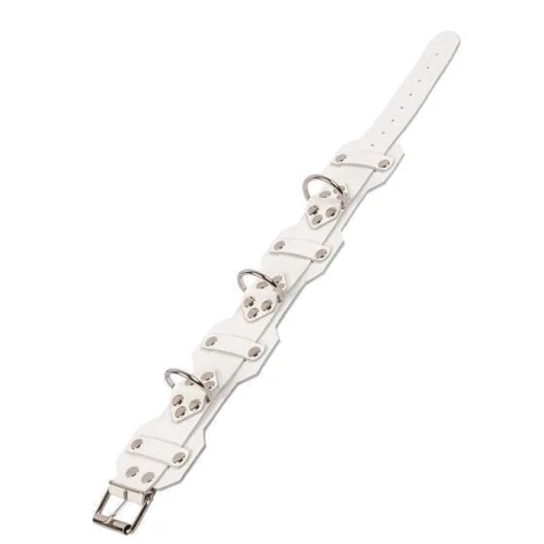 Ошейник VIP Leather Collar, white