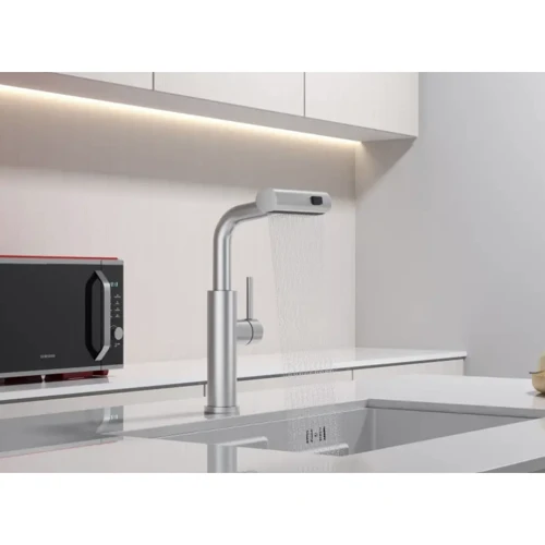 Змішувач для кухонного миття Nett LS-35 Stainless steel