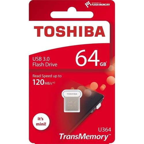 USB-флешка Toshiba 64GB U364 USB 3.0 White (THN-U364W0640E4): Стандарт USB USB 3.0