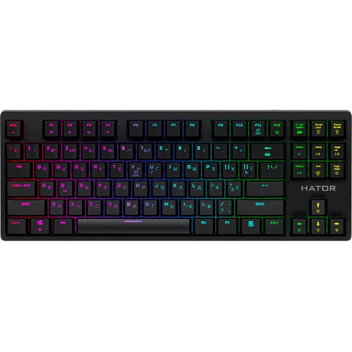 Клавиатура Hator Rockfall Evo TKL Optical ENG/UKR/RUS (HTK-630) Black: Подключение проводное
