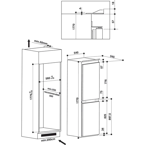 Встраиваемый холодильник Indesit IB5050А1 D.UK.1 фото 8