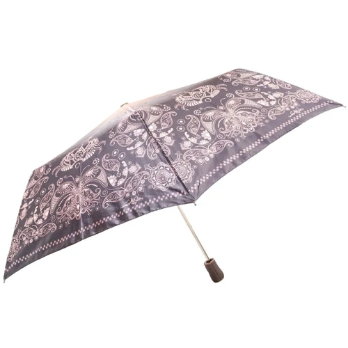 Зонт женский полуавтомат Art Rain коричневый (ZAR3614-54): Механизм Полуавтомат