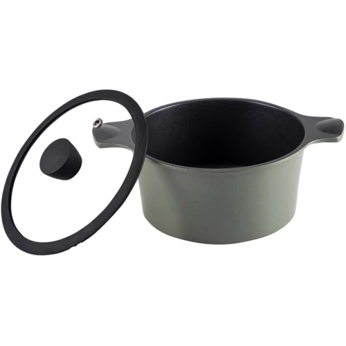 Каструля RINGEL Zitrone Olive 20 см 2.5 л (RG-2108-20/OL): Тип джерела тепла Электрические плиты, Стеклокерамические плиты, Использование в духовке, Индукционные плиты, Галогеновые плиты, Газовые плиты, Все виды плит