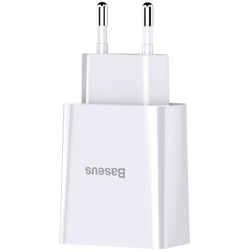 Зарядное устройство Baseus USB Wall Charger Speed Mini 2xUSB 2.1A 10.5W White (CCFS-R02): Кабель в комплекте отсутствует