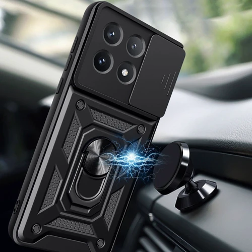 Чехол для телефонов BeCover Military Black for Xiaomi Poco X6 Pro (711157): Материал TPU (термополиуретан) и пластик