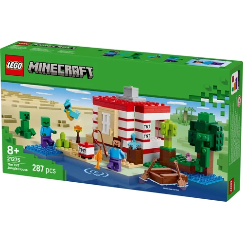 Конструктор LEGO Minecraft Дом из взрывчатки в джунглях (21275): Серия MINECRAFT