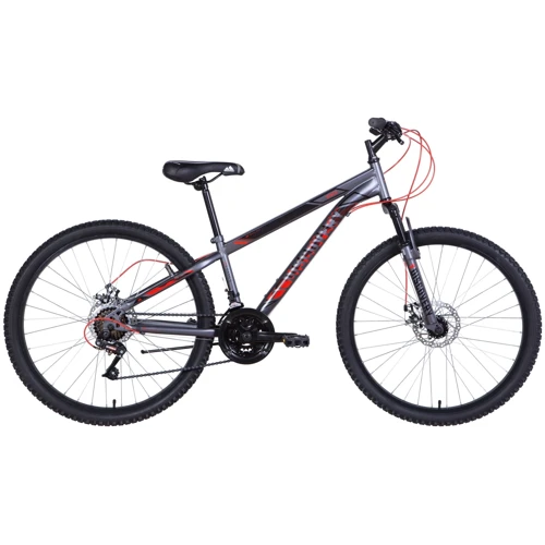 Велосипед Discovery RIDER DD 2021 M 26" графитово-черный с красным (OPS-DIS-26-415)