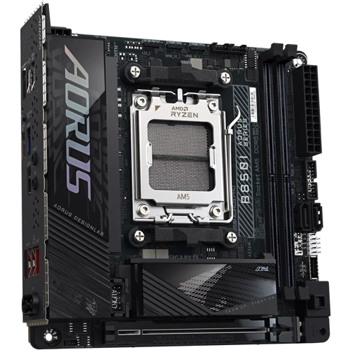 GIGABYTE B850I AORUS PRO UA: Разъемы на плате USB 3.2 Gen 2, USB 3.2 Gen 1, USB 2.0, SATA 3.0, PCI, M.2