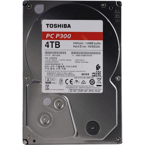 Внутренний жесткий диск Toshiba P300 4 TB (HDWD240UZSVA)