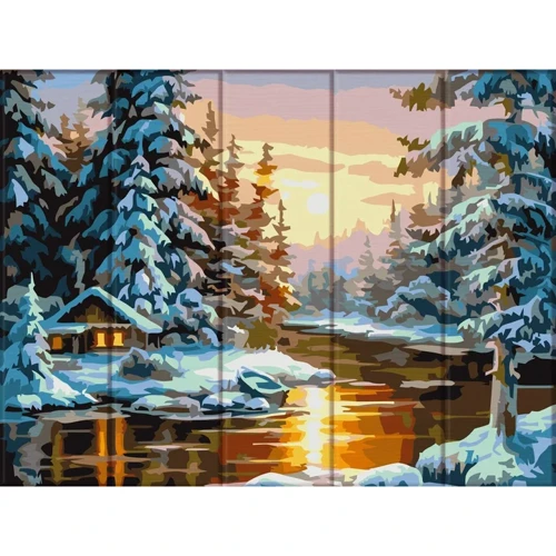 Картина по номерам Art Story на дереве Зима 30х40 см (ASW189)