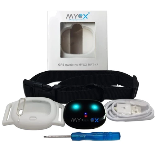 GPS ошейник MYOX MPT-47DW для собак 20 мм 350 мм белый: Ширина 20 мм