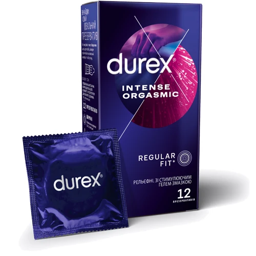 Презервативы латексные со смазкой Durex Intense Orgasmic № 12