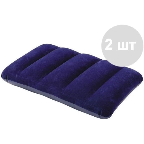 Надувний матрац Intex Classic Downy Airbed синій (64765): Габарити 203х152х25 см