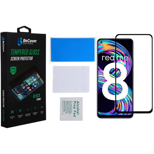 Аксессуар для смартфона BeCover Tempered Glass Black for Realme 8 / 8 Pro (706684)