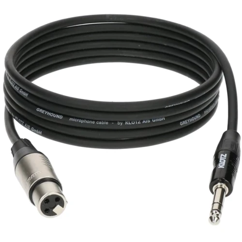 Кабель микрофонный Klotz GRG1F Greyhound Microphone Cable Female XLR Balanced Jack 3м: Производитель Klotz