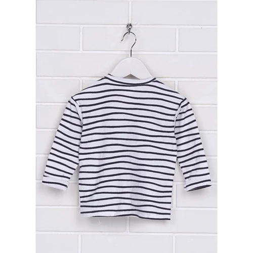 Лонгслив H&M 9Z5834487 80 см черно-белый: Пол Мальчик