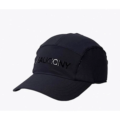 Бейсболка Saucony Outpace Hat Black черная (900013-BKGR)