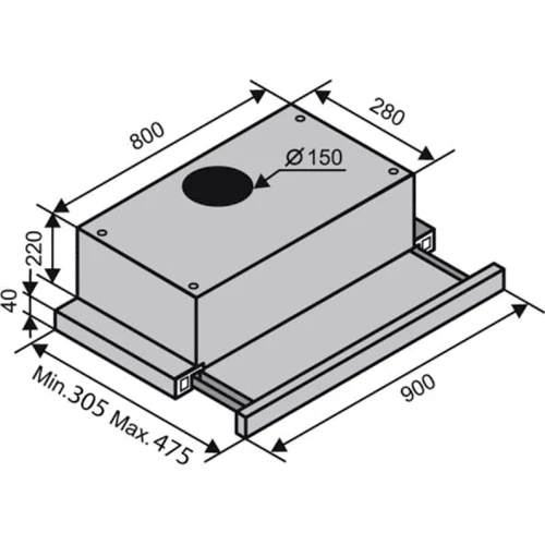 Вытяжка Ventolux GARDA 90 INOX (1100) SMD LED: Тип воздухоочистителя Рециркуляция, Отвод