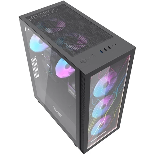 Корпус DarkFlash DK210 Black: Форм-фактор материнской платы ATX / ITX / Micro-ATX