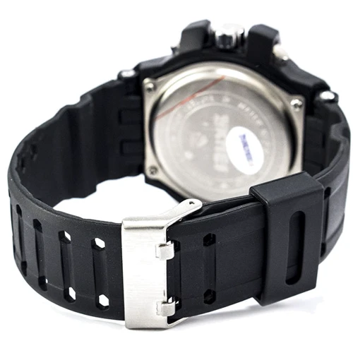 Наручний годинник Skmei Resist 0990 Black-White: Водонепроникність 5 ATM