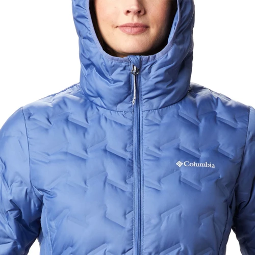 Пуховик Columbia Delta Ridge™ Down Hooded Jacket 1875931-458 44 сиреневый зимний с капюшоном: Вид Пуховики
