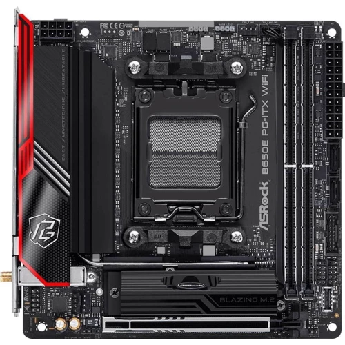 ASRock B650E PG-ITX WiFi: Разъемы на задней панели Ethernet RJ-45, USB 2.0, USB 3.2 Gen 1, USB 3.2 Gen 2, USB Type-C, Ethernet RJ-45, HDMI