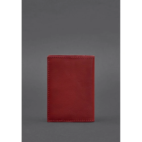 Обложка для паспорта BlankNote 1.2 красная (BN-OP-1-2-red): Материал Натуральная кожа