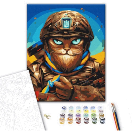 Картина по номерам Brushme Мужественный Котик ©Марианна Пащук 40х50 см (BS53248): Производитель Brushme