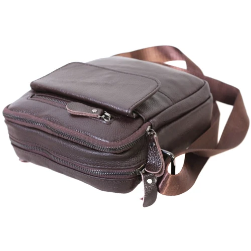 Мужская сумка планшет Borsa Leather коричневая (100316-brown): Пол Мужской