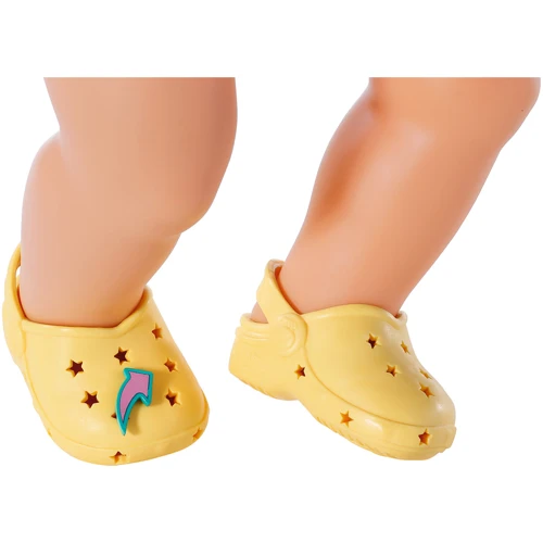 Обувь для куклы BABY BORN Cандалии со значками желтые (831809-3): Серия Baby Born
