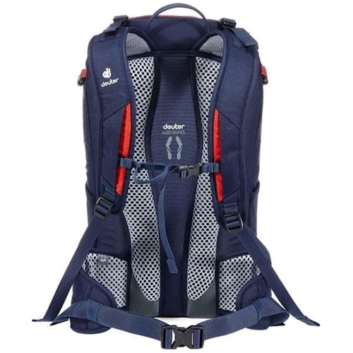 Рюкзак Рюкзак Deuter XV 1 колір 5315 lava-navy (3850018 5315): Додатково світловідбиваючий принт, Ручка для перенесення, Поясний ремінь, Відділ для ноутбука, Жіночий варіант