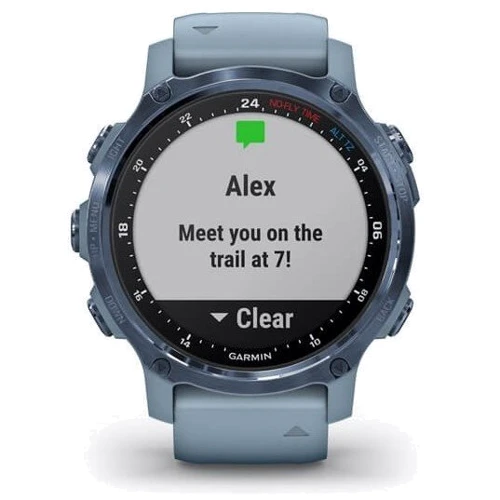 Смарт-часы Garmin Descent Mk2S Mineral Blue with Sea Foam Silicone Band (010-02403-07): Объем внутренней памяти 32 гб