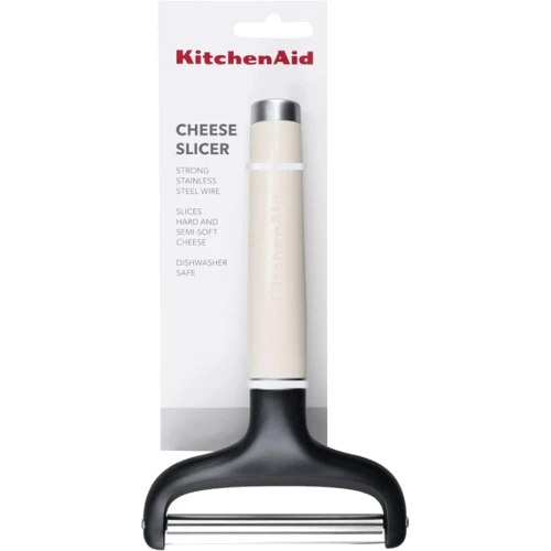 Нож для сыра KitchenAid Coreline 20.3 см кремовый (KAG133OHACE): Лезвие Нержавеющая сталь