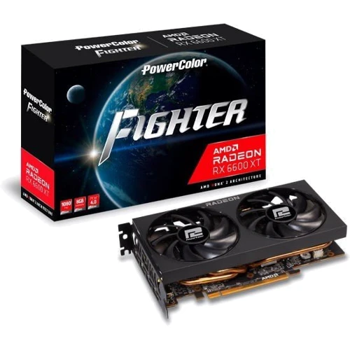 Видеокарта PowerColor Radeon RX 6600XT 8 GB Fighter (AXRX 6600XT 8GBD6-3DH): Тип памяти GDDR6