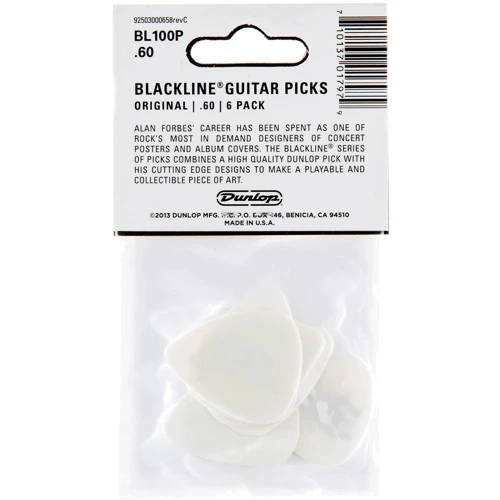 Медиатор Медиаторы DUNLOP ALAN FORBES PICK .60MM: Форма медиатора Flow Picks