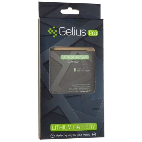 Аккумулятор Gelius Pro 4000mAh (BN41) for Xiaomi Redmi Note 4: Совместимость с брендом Xiaomi