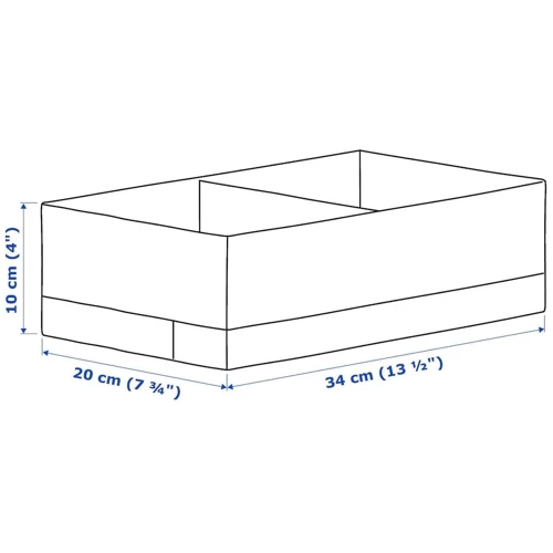 Ящик із відділеннями ІКЕА STUK 20х34х10 см (60474425)