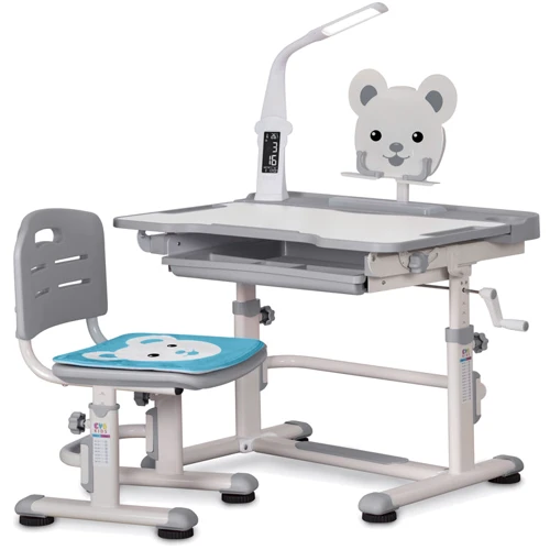 

Комплект Evo-kids (стул+стол+полка+лампа) BD-04 G (XL) Teddy c лампой