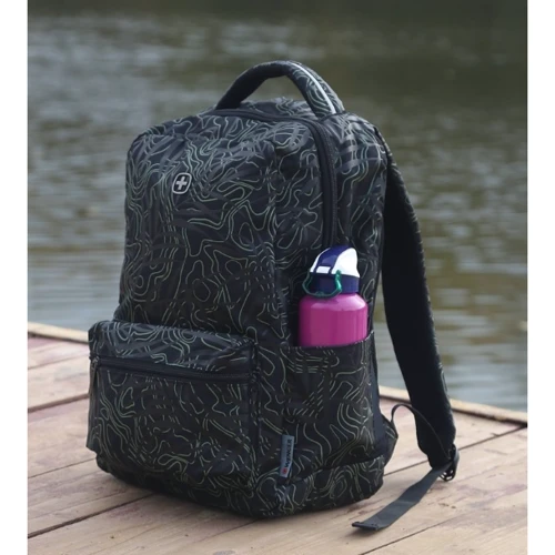 Сумка для ноутбуков Wenger 16" Colleague fern print Black: Форм-фактор 16"