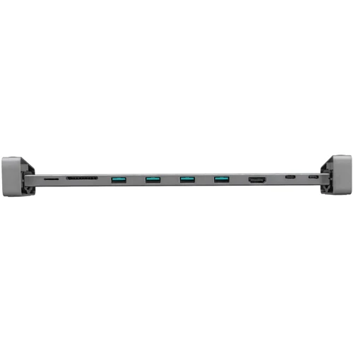 Адаптер Trust Adapter Dalyx USB-C to 2xUSB-C + HDMI + 4xUSB + SD / TF Grey (23772_TRUST): Колір сірий