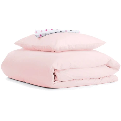 Комплект постельного белья Cosas Ranfors Rose Stars Grey Rose детский на резинке 110х140 см (Ranfors_Rose_StarsGreyRose_140): Тип постельный комплект