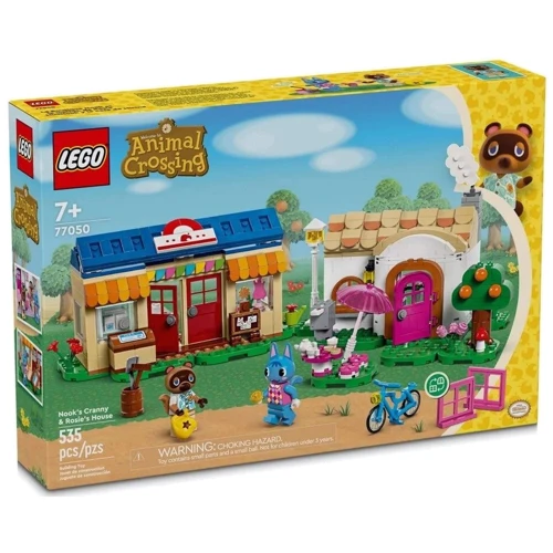 Конструктор LEGO Animal Crossing Лавка Nook's Cranny и дом Rosie 535 деталей (77050)