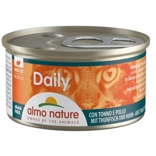 Almo Nature Adult Cat Daily Mousse з тунцем і куркою 85 г