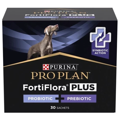 Пробіотик з пребіотиком для собак та цуценят Purina Pro Plan FortiFlora Plus для підтримки нормальної міклофлори кишечника 30х2 г (8445290504937)