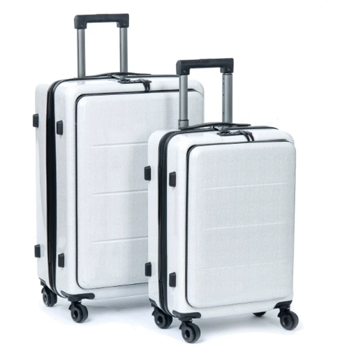 Комплект чемоданов Подиум 2 в 1 ABS-пластик белый (32478 white)