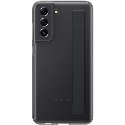 Чохол для телефона Samsung Clear Strap Cover Dark Gray (EF-XG990CBEGRU) для Samsung G990 Galaxy S21 FE: Матеріал TPU (Термополиуретан) і полікарбонат